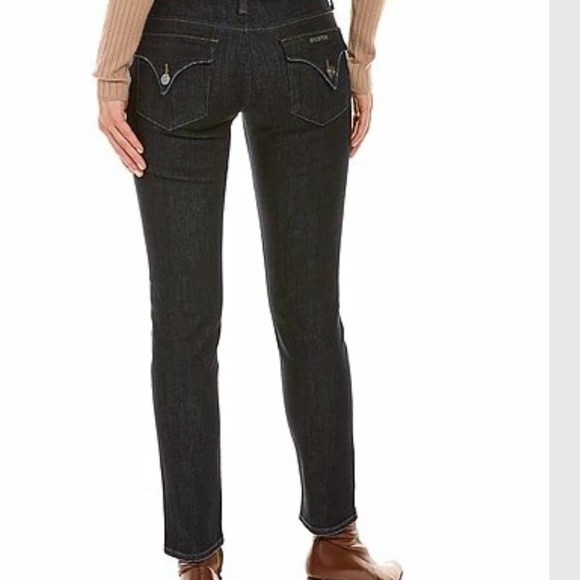 New Hudson Collin Tarpit Jeans Dark Wash Mid Rise Skinny Ankle Jeans Denim - Picture 2 of 16